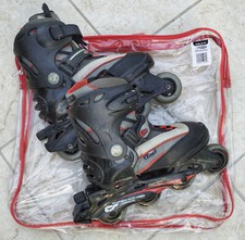 HY-Sports Kinder-Inliner Netto verstellbar 37-40 schwarz-rot-silber