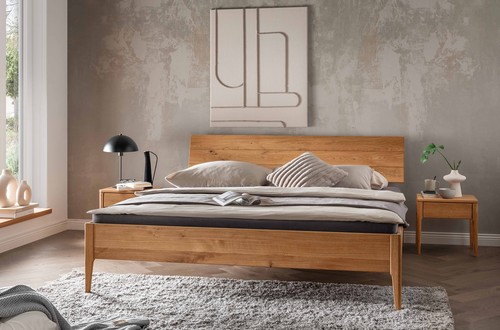 Doppelbett massivholz eiche - doppelbett,