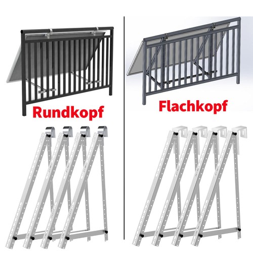 Halterung 114cm 118cm - 4x,