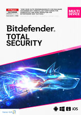 Bitdefender Total Security 2025 / 1, 3, 5, 10 Geräte / 1 oder 2 Jahre