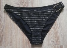 Süße Bikini Hose von H&M Größe 38 Schwarz Gold Streifen 