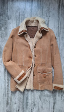 Luxus, Aeronautica Militare Damen, Jacke, Fell, Leder, beige, 36,38, NP 499,00€