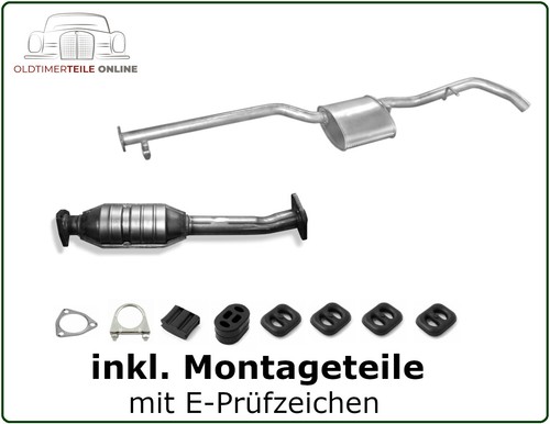 Auspuff set kat - auspuff, für