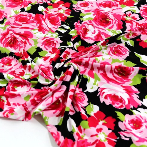 Rosenblüten sommer jersey - 2m,
