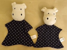 2x Topomini Topomini Schmusetuch Kuh Nilpferd Sterne Kuscheltuch Schnuffeltuch
