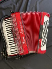 Paolo Soprani Professionale II-Mod."ProFESSLI"-rot-120 Bässe-3chörig- NEUWERTIG 