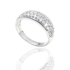 Eheringe Damen Ring Freundschaftsring Verlobungsring  Silber 925  Zirkonia R0702