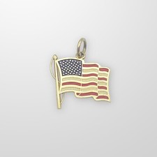 Gold anhänger charm usa - charm,