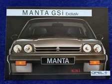 Opel Manta GSi Exclusiv Prospekt, 4.1985