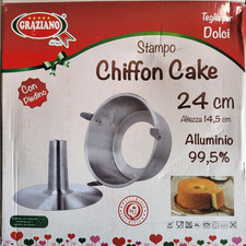 Kranz-Backform  Ø 24 cm  Höhe 11 cm  Silberfarbend  (0551 A1)