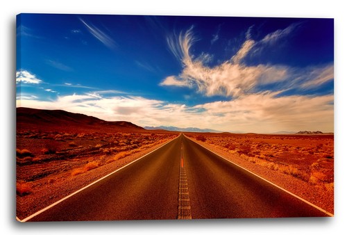 Wandbild auto straße - auto-straße, in