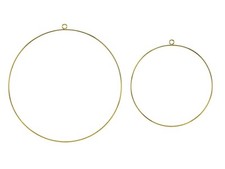 2 Stk Metallringe gold farben Hänger 28cm / 20cm Metallring Deko Ringe Hochzeit