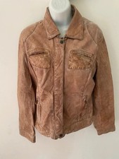 Oakwood echtlederjacke beige - oakwood,