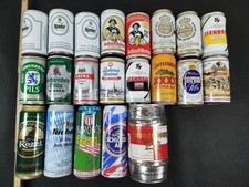 20 alte leere Bierdosen Brauereien: Stauder Schultheiss Warsteiner Lindener u.a.