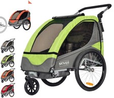 MOVER Kinderanhäng Fahrrad Anhänger Tranport für 1 2 Kinder Jogger Wagen Buggy