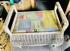 Wäschekorb Sitzkorb Alt Antik Sitz/Speicherplatz Waschkorb Stauraum Korbstuhl