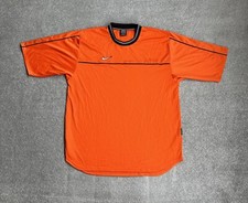 NIKE Herren Vintage T-Shirt Large Classic Retro Holland Team Logo 26020 Orange