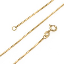 Venezianer Kette aus 925 Silber vergoldet Stärke 1 mm Silberkette vergoldet