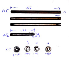 Wirtelstangen und Wirtelrädchen für Hardo, AFT und Mebus Durchnähmaschinen
