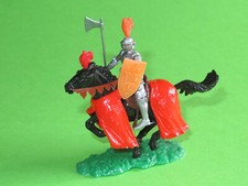 Hausser  Elastolin  Steckfigur  Ritter  Krieger    Reiter Pferd