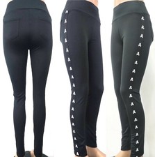 Moderei Leggings mit Totenkopf Spitze Damen Leggings mit Skull Gr.S M L
