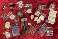 Vintage Steel Dart 27 gr Barrels Sammlung  Flights Shafts Harrows Unicorn Case