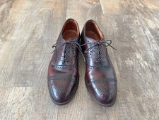 Alden Schuhe 908 Medaillon Spitze Kalbsleder Budapester #8 burgunderrot...
