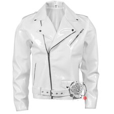 Women Glossy White Motorcycle