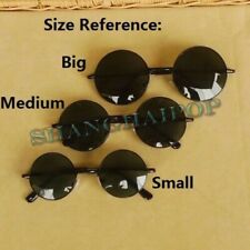 Kleine Runde Sonnenbrille Durchsichtig Dunkele Linse Sonnig Brillen Retro Mode