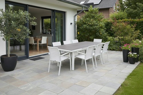 Tlg alu gartenmöbel set - 9-tlg.,