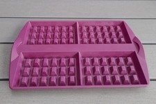 Tupperware Silikonform H46 für Waffeln lila Tupper 