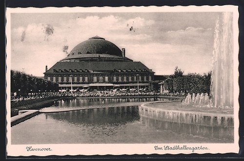 Hannover stadthallengarten - ak, hannover,