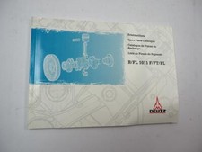 Deutz B FL 1011 F FT FL Motor Ersatzteilliste Bildkatalog 1998