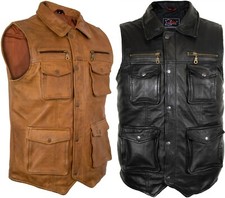 Herren lamm nappa lederweste - lamm,