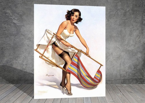 Gil elvgren frau vintage - elvgren,