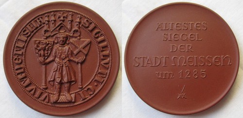 Meissner porzellan medaille - porzellan,