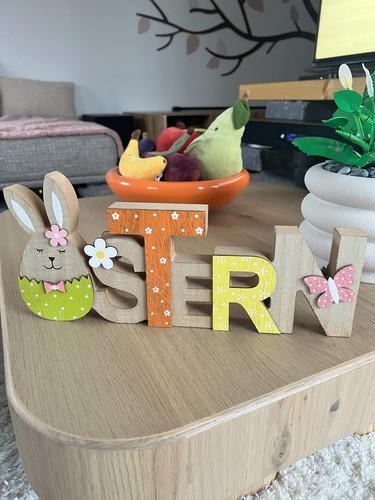 Ostern holzschild handbemalt - ostern,