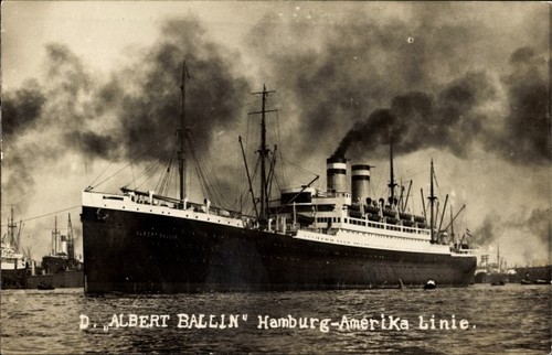 Foto dampfschiff albert - ak,