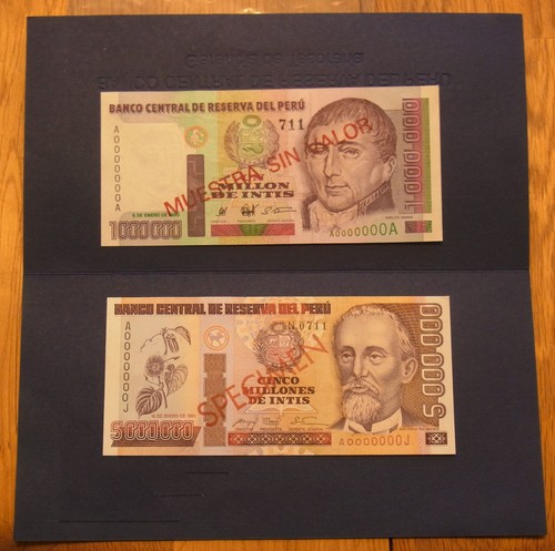 Specimen zwei geldscheine - !,