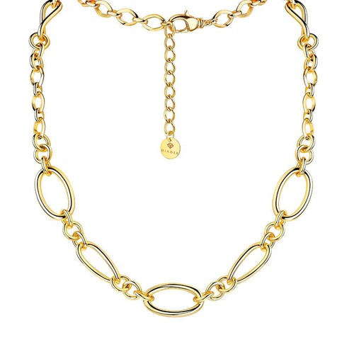 Damenkette gold vergoldet - gold, 24
