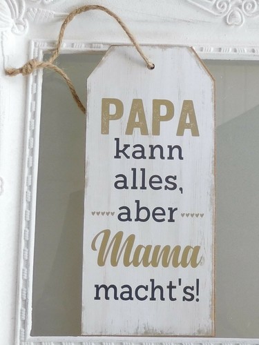 Holzschild mit spruch papa - spruch,