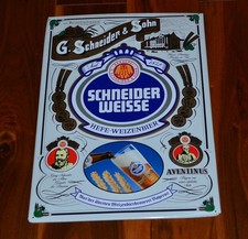Blechschild Schneider Weisse Hefe-Weizenbier  39x55 cm