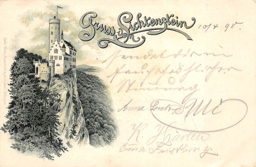 Rarität litho 1898 gruss - rarität,