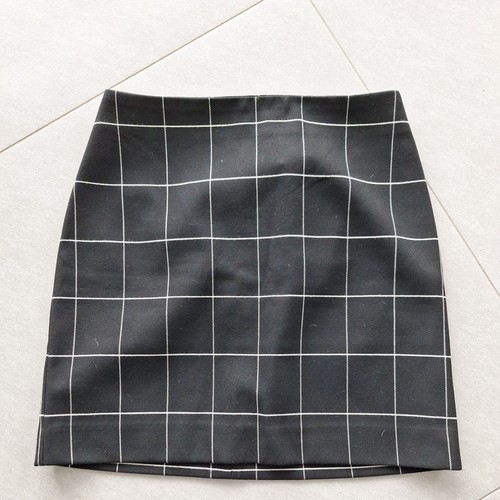 Rock kariert schwarz weiss - h&m,