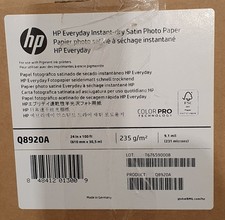 HP Plotterpapier Everyday Instant-dry Satin Q8920A, Rolle 610mm (24Zoll) 235g/m²