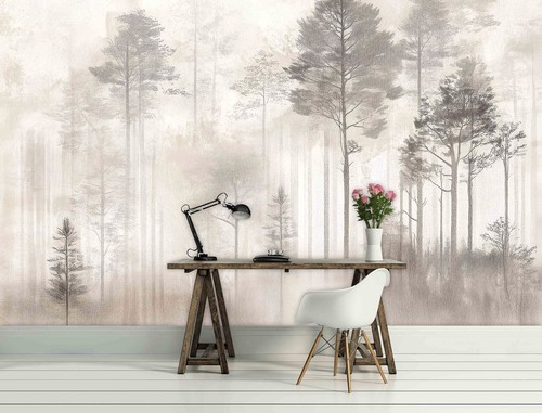 Fototapete wald beton natur - wald,