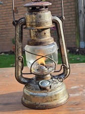 Feuerhand 276 Silber – Sturmlaterne, Petroleumlampe, Öllampe, Laterne 80er Jahre