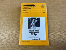 Taschenfahrplan Südhessen Sommer 1989 DB RKH Kursbuch Bahn Bus Dienststück