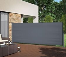Seitenmarkise Ausziehbar Balkon Garten Windschutz Sichtschutz Seitenrollo 200cm