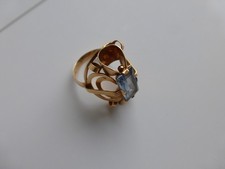 Art Deco Ring Gold 585 Echtgold 14K Vintage ca. 1,8cm 3,9 Gramm **TOP**